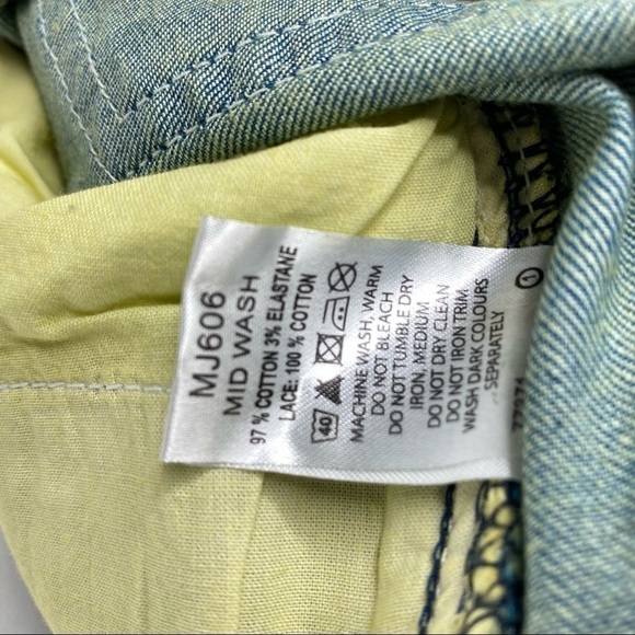 Festival Denim and Lace Short 90’s Y2K - Picture 11 of 15